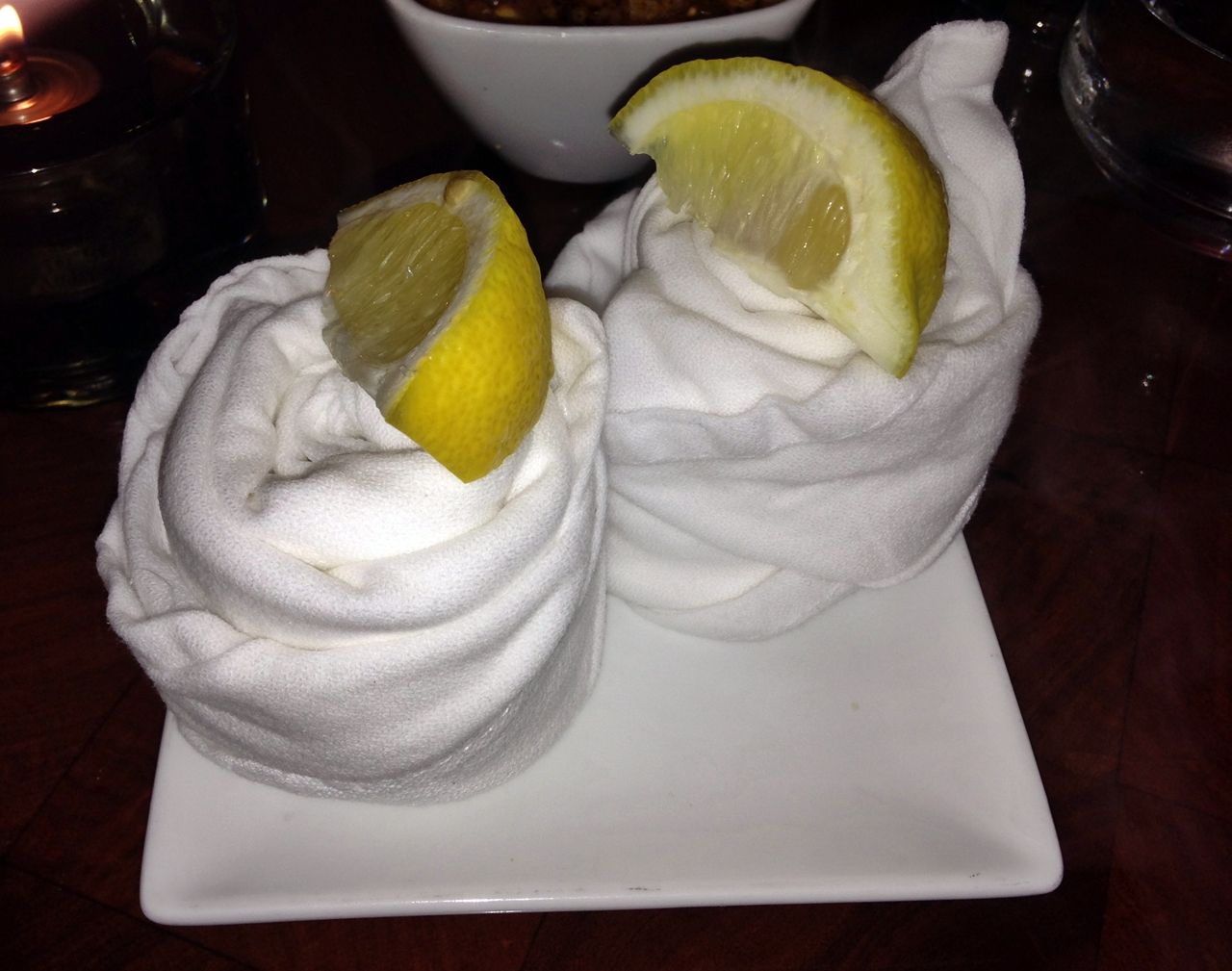 Meat market Miami Hot Towels With Lemon