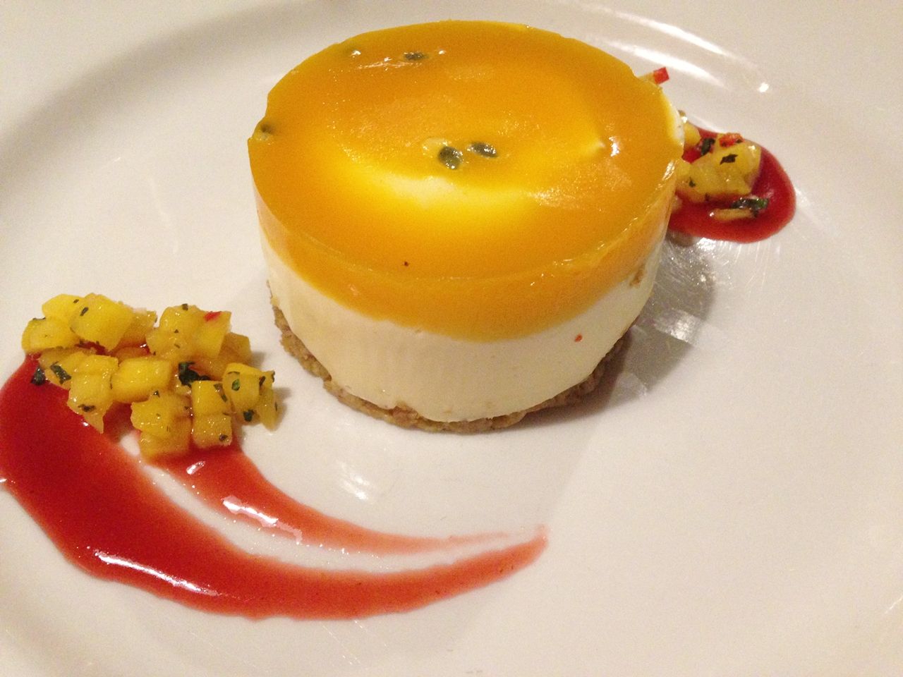 Passionfruit Cheesecake and Mango Salsa | SMITHS Spitalfields - The P-Ho Diaries