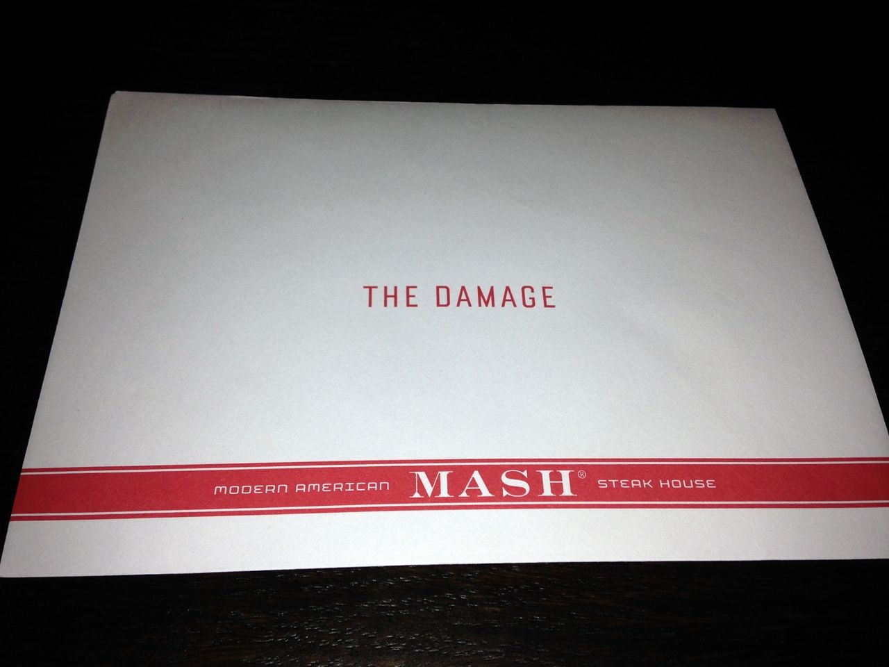 MASH London THE DAMAGE