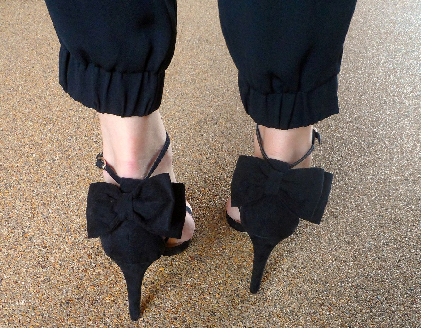 Dune Head Over Heel bow back shoes