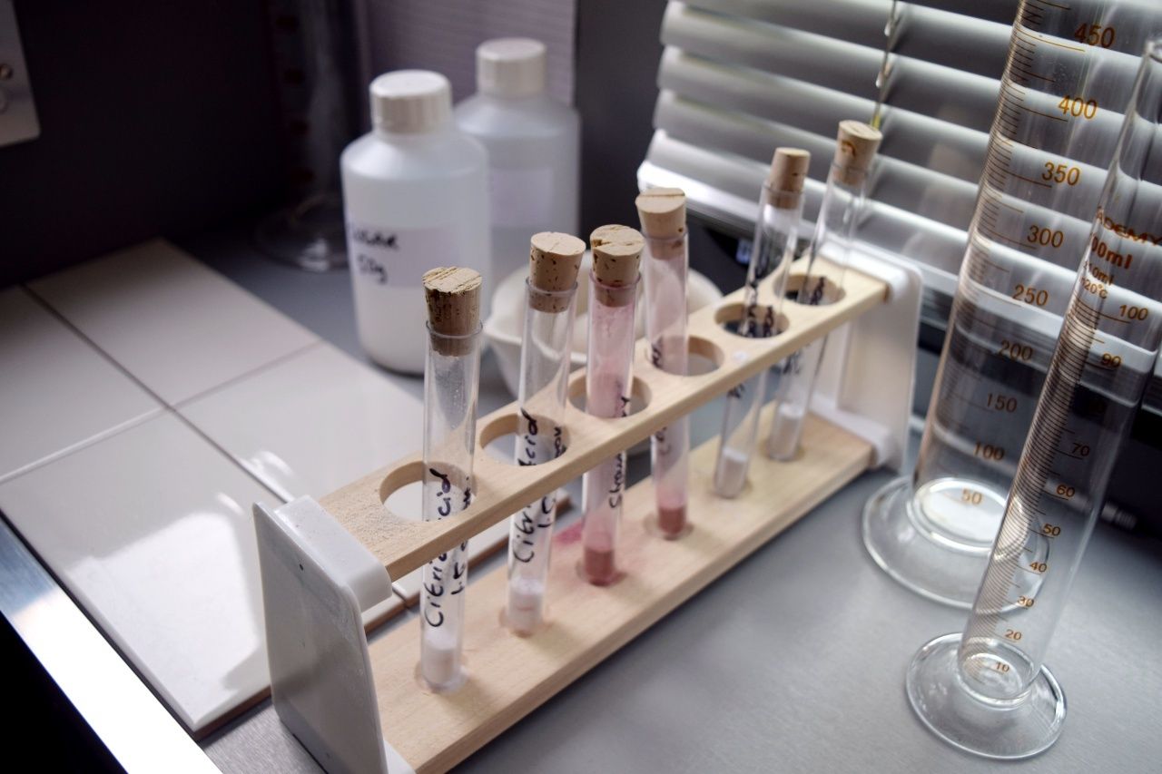 Test tubes inside breaking bad lab pop-up london