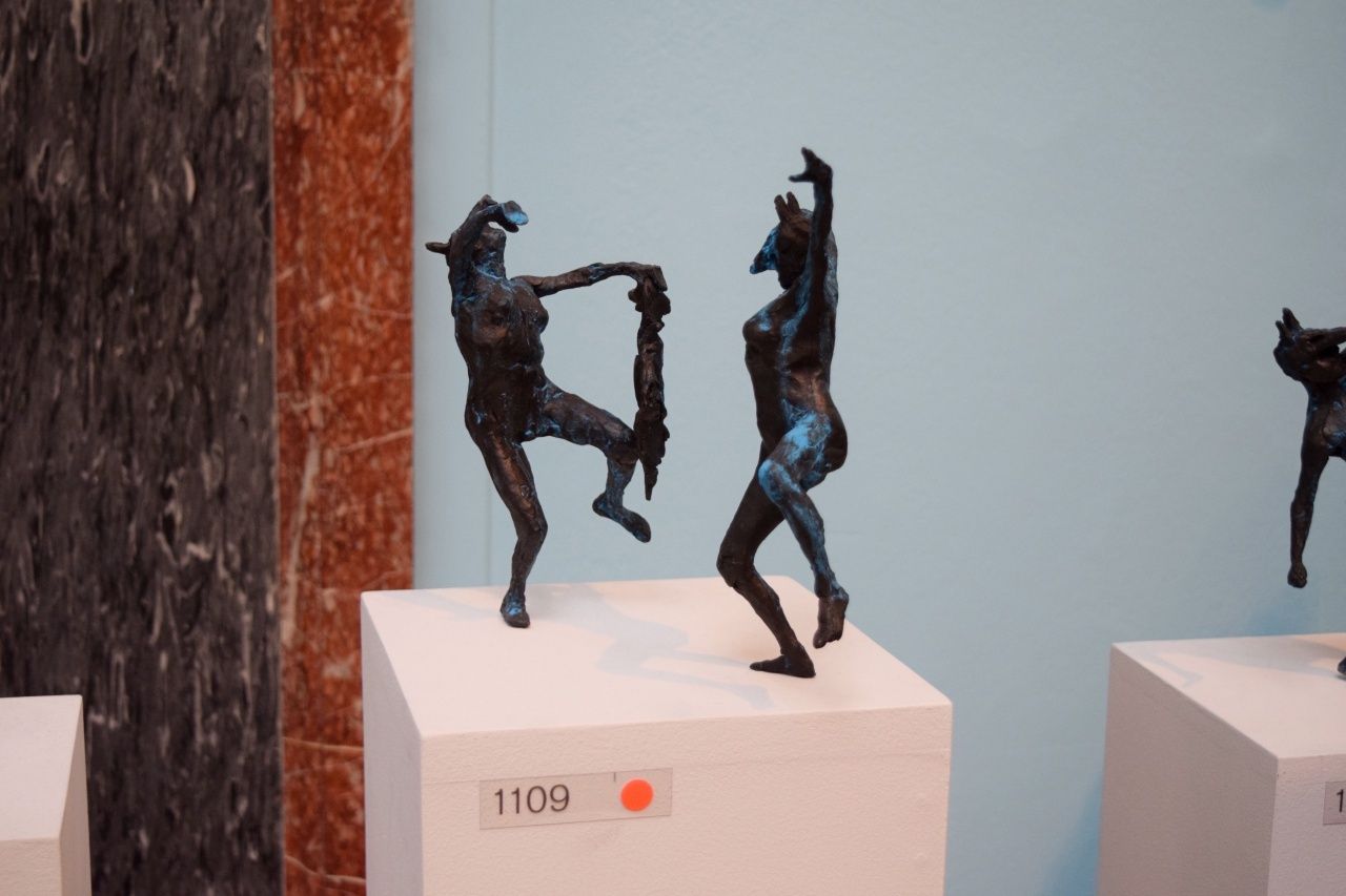 Two Dancing Maenads With Bird Tim Shaw