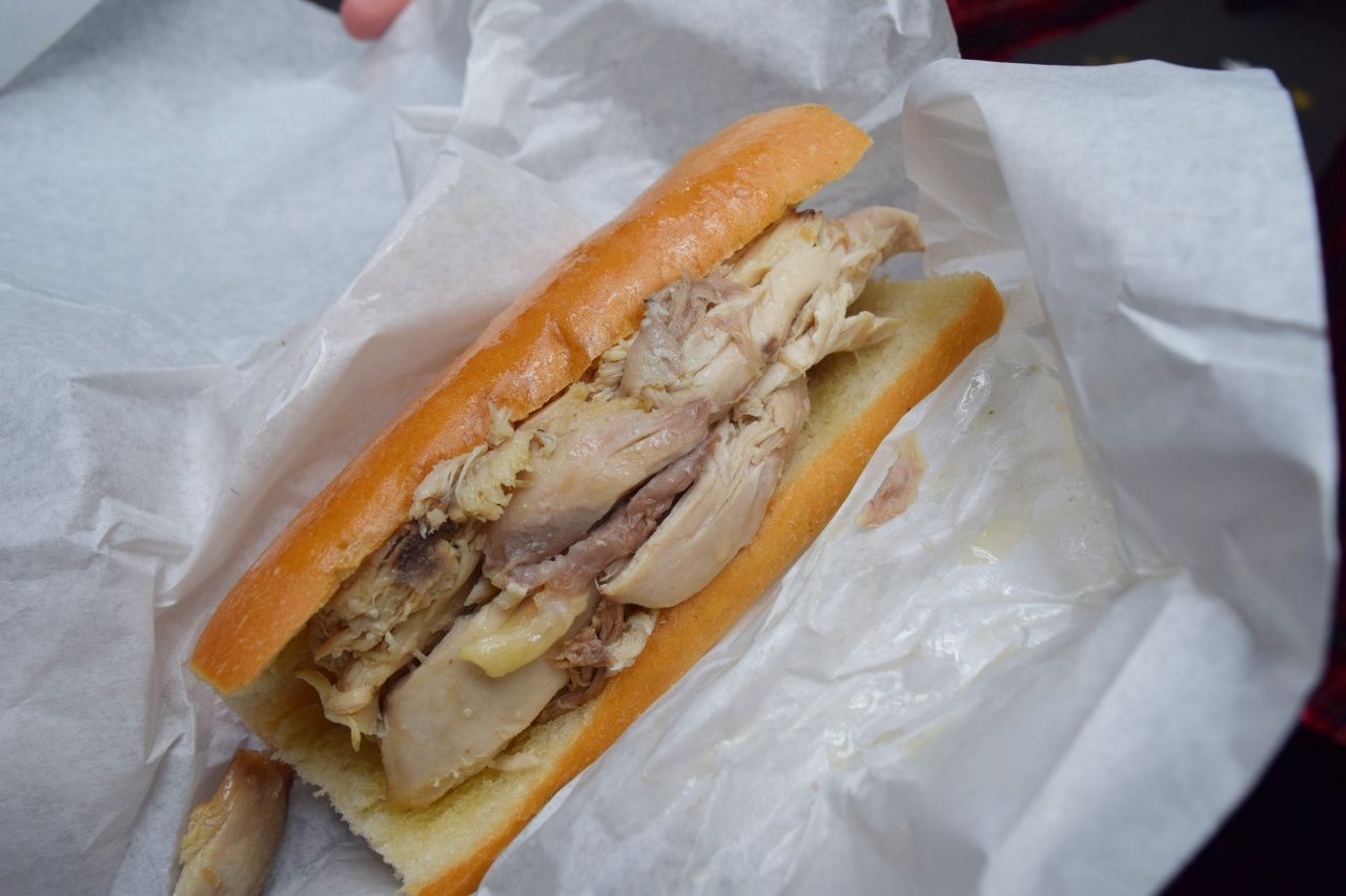 Roast Chicken Baguette Borough Market London | The LDN Diaries