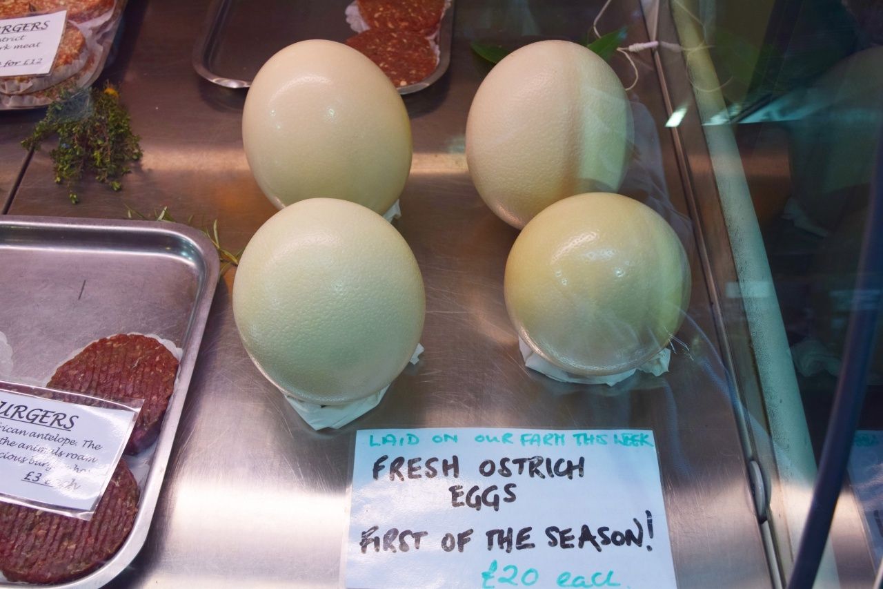 Ostrich Eggs Borough Market London | The LDN Diaries