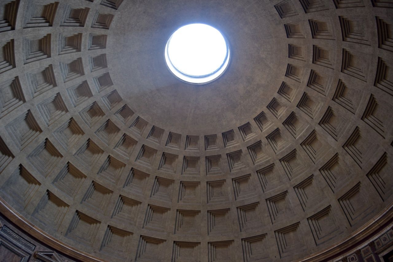 Pantheon Rome Ceiling Concrete