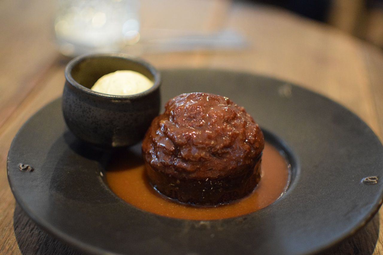 Sticky toffee pudding dessert mews of mayfair