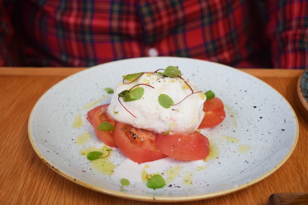 Buffalo Mozzarella, tomato and basil