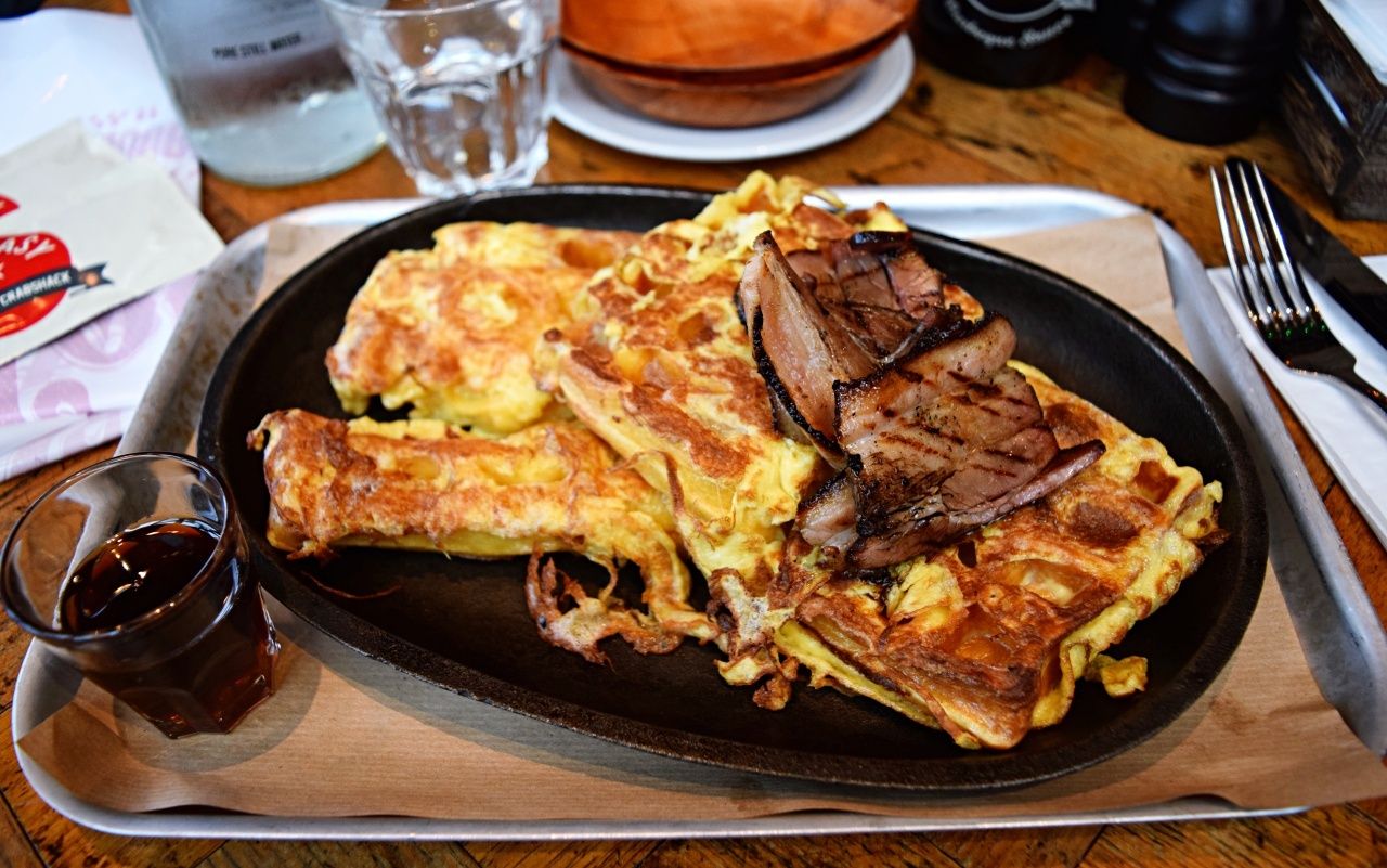 Eggy bread and bacon and maple syrup at Big Easy | London Lifestyle Blog