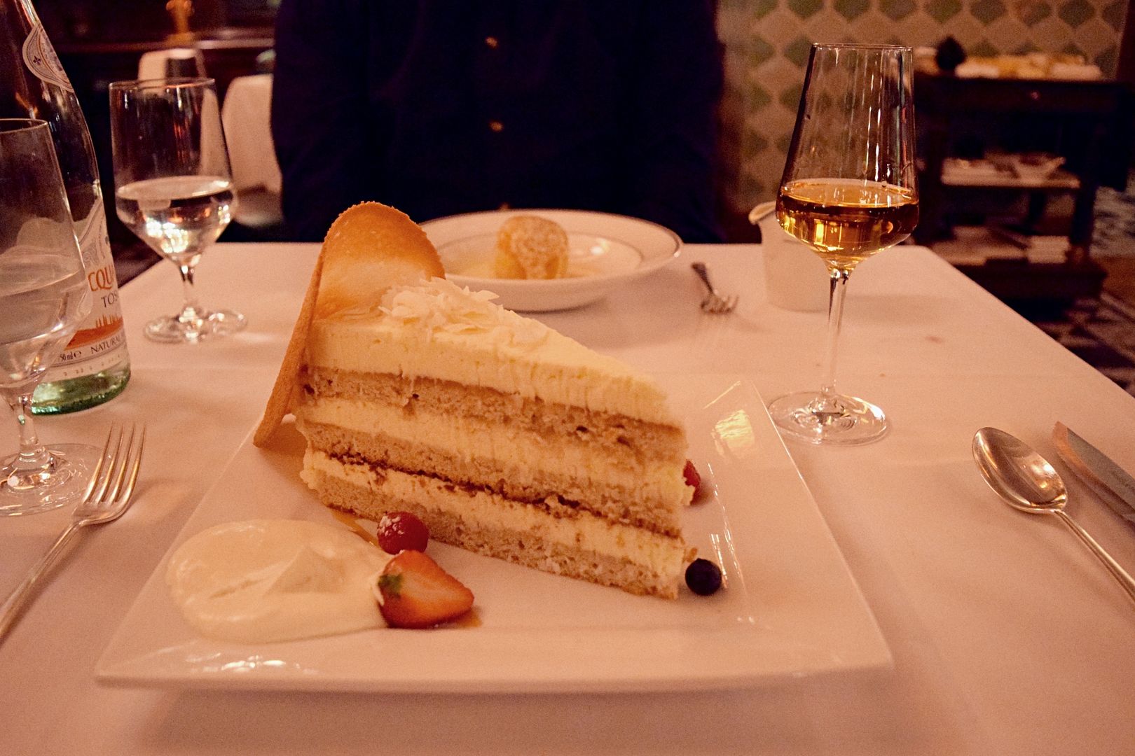 Coconut layer cake Smith & Wollensky london sesserts
