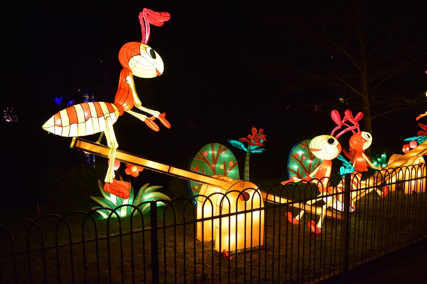 Ants on see-saw Magical Lantern Festival Chiswick | The LDN Diaries