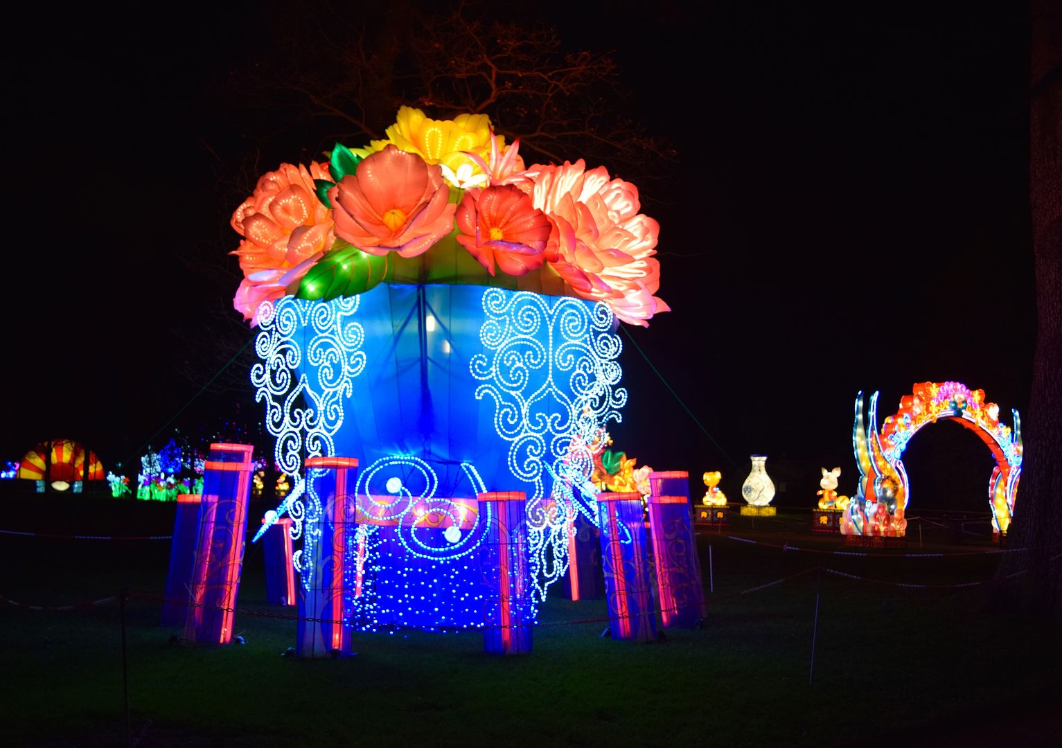 Flowers at Magical Lantern Festival Chiswick House | The LDN Diaries