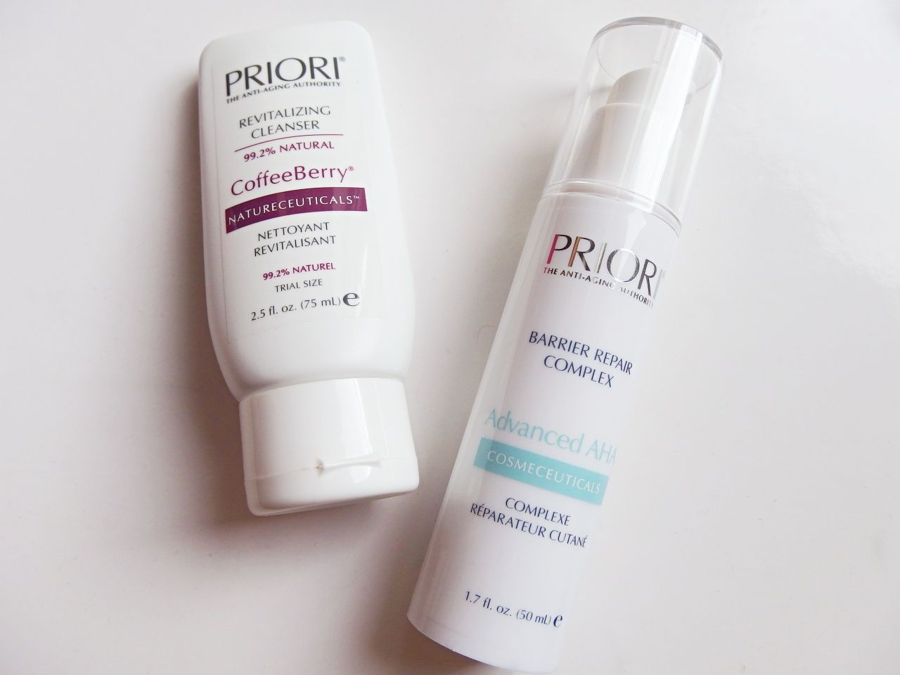 Priori Coffeberry Cleanser and Barrier Repair Complex