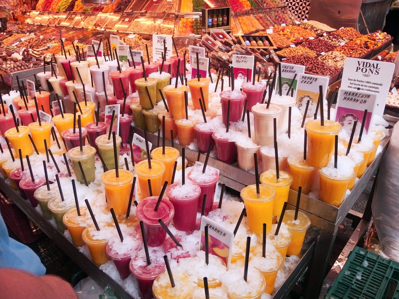 Fruit Juice at La Boqueria Barcelona