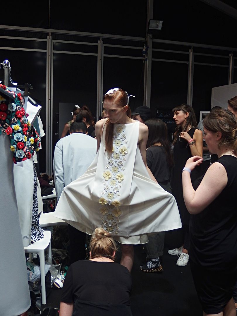 Backstage At Holly Fulton LFW SS15 - The LDN Diaries