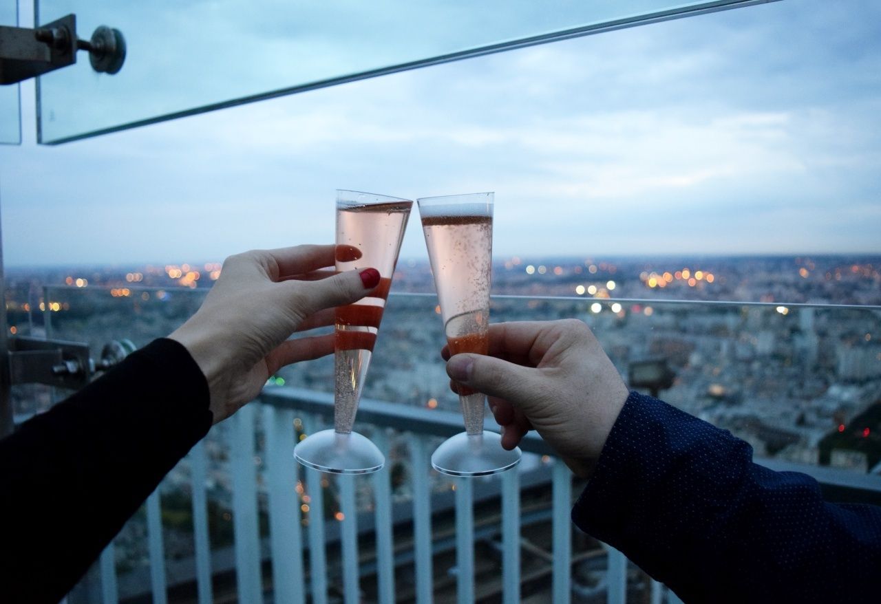Champagne at Montparnasse Tower