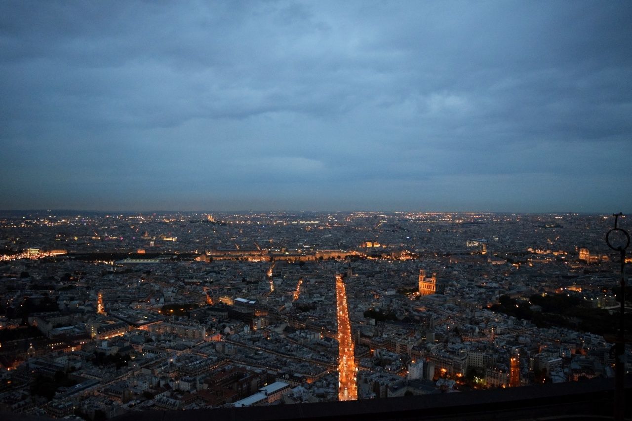 View over Paris from Montparnasse Tower