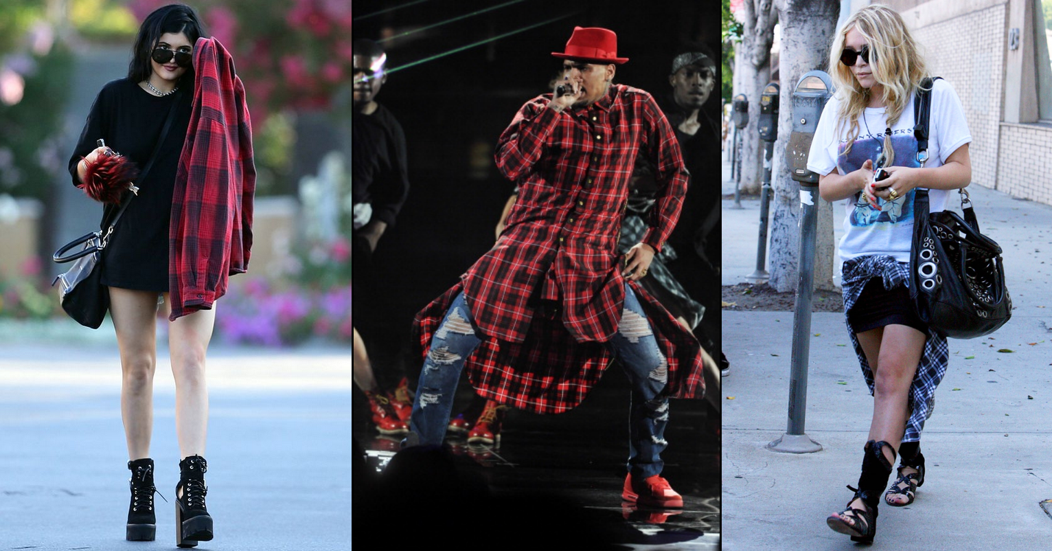 Celebs wearing checked shirts