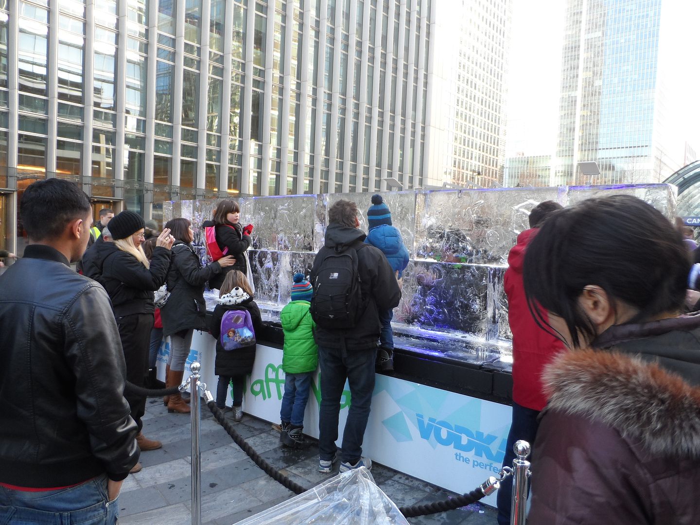 Canary Wharf Ice Sculpture Festival 2014