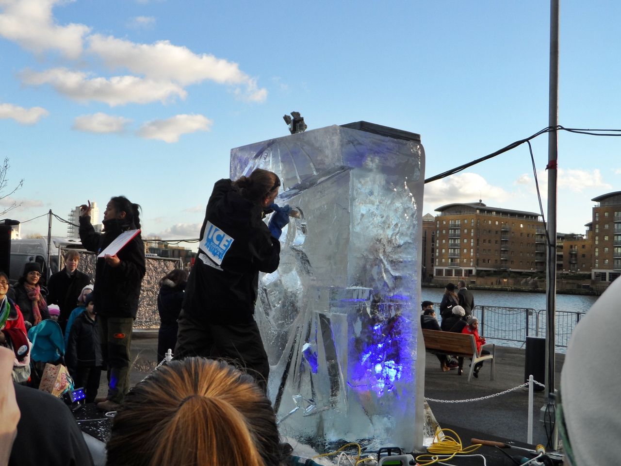 Canary Wharf Ice Sculpture Festival 2014