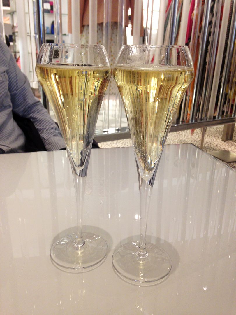 Champagne at Saks Fifth Avenue