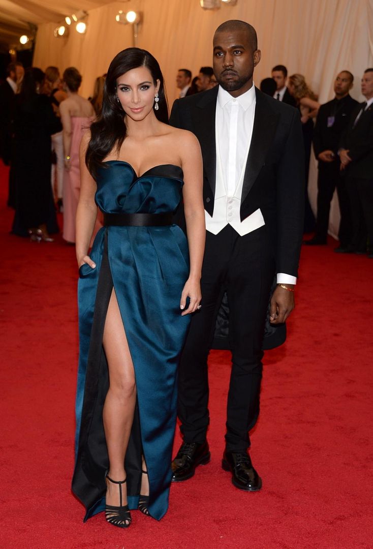 Kim Kardashian and Kanye West Met Gala 2014