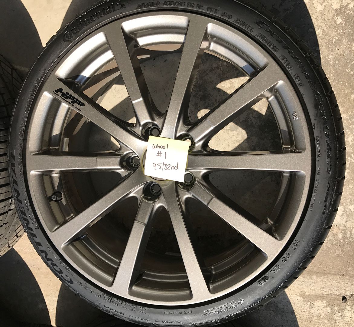 FS: - 8G 19 inch HFP Wheels and Continental DWS All-seasons | Accord V6 ...